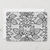 Tijdloze bruiloft kant look kaart (Achterkant)