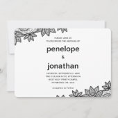 Tijdloze bruiloft kant look kaart (Voorkant)