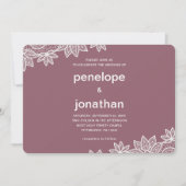 Tijdloze bruiloft kant look kaart (Voorkant)