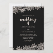 Tijdloze bruiloft kant look kaart (Voorkant)