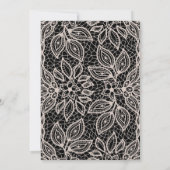 Tijdloze bruiloft kant look kaart (Achterkant)