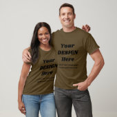 Tijdloze bruine print tee, ontworpen voor dagelijk t-shirt (Unisex)