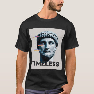 Tijdloze Buste Glitch Art T-shirt – Retro-Pink Dad