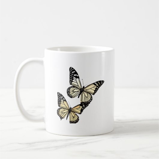 Tijdloze Butterfly Mok Ontwerp (Links)