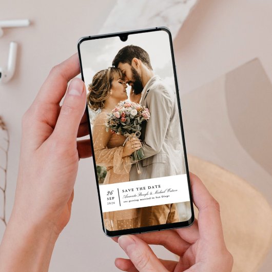 Tijdloze Charm Save the Date