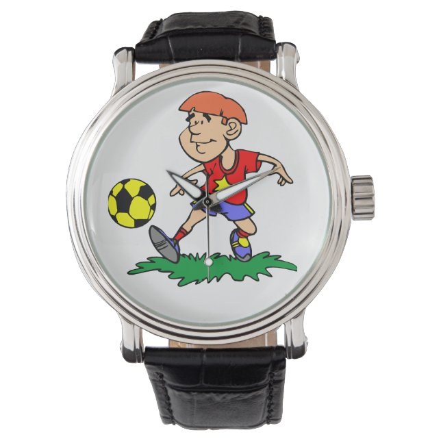 Tijdloze charme:  lederen horloge (Voorkant)