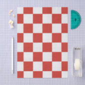Tijdloze charme rood-wit geruit vrolijk tissuepapier (Craft)