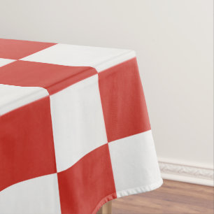 Tijdloze charme rood-wit geruit vrolijke BBQ Tafelkleed