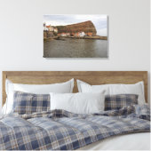 Tijdloze charme van de haven van Staithes Canvas Afdruk (Insitu (Slaapkamer))