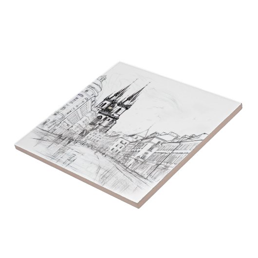 Tijdloze charme van de Tsjechische hoofdstad Tegeltje (Zijkant)