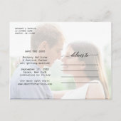 Tijdloze Chic Bewaar de datum Fotoaankondiging Aankondigingskaart (Achterkant)