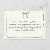 Tijdloze Chic Coquette Bow Vrijgezellenfeest Brunc Informatiekaartje (Voorkant)