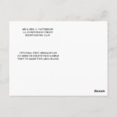 Tijdloze Chic Three foto bruiloft Dank u Briefkaart (Achterkant)