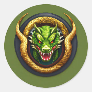 Tijdloze cirkels: klassieke ronde Stickers