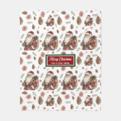 Tijdloze Classic Rood Groen Deken met Jouw naam (Voorkant)