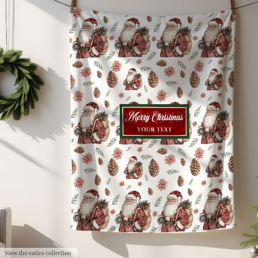 Tijdloze Classic Rood Groen Deken met Jouw naam