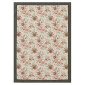 Tijdloze cottage stijl vervaagde bloemenelegantie tafelkleed (Voorkant)