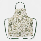 Tijdloze Delicate Botanische Elegantie Schort (Voorkant)