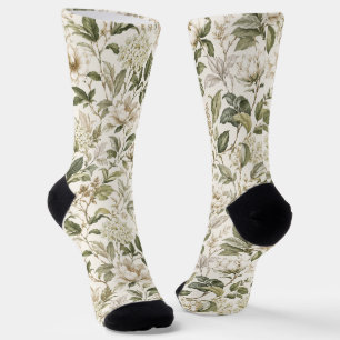 Tijdloze Delicate Botanische Elegantie Sokken