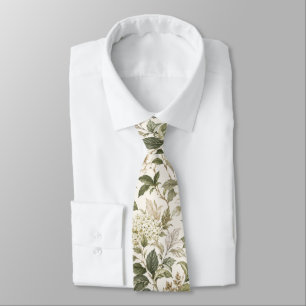 Tijdloze Delicate Botanische Elegantie Stropdas