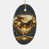 tijdloze diamanten parel keramisch ornament (Rechts)