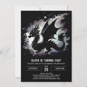 Tijdloze Dragon Birthday  Kaart