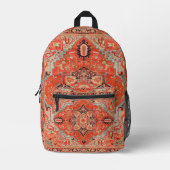 Tijdloze echo's: Erfgoed Boho Oriental Moroccan Bedrukte Rugzak (Voorkant)