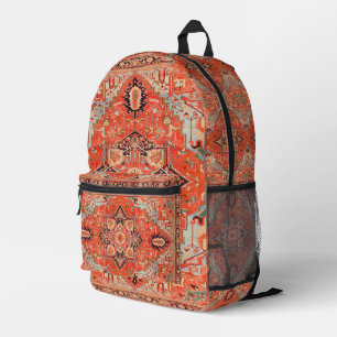 Tijdloze echo's: Erfgoed Boho Oriental Moroccan Bedrukte Rugzak