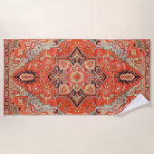 Tijdloze echo's: Erfgoed Boho Oriental Moroccan Strandlaken (Voorkant)