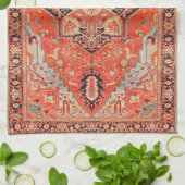 Tijdloze echo's: Erfgoed Boho Oriental Moroccan Theedoek (Gevouwen)