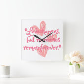 Tijdloze echo's vierkante klok (Huis)