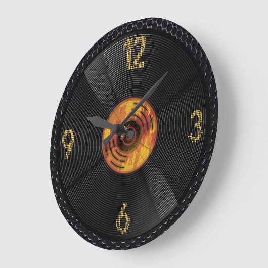 Tijdloze echo's: vinylplaat grote klok (Hoek)