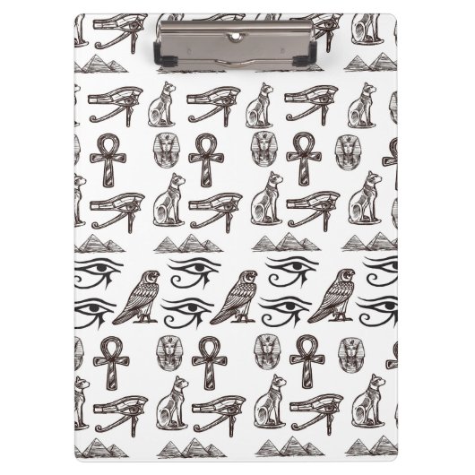 Tijdloze Egyptische Antieke Digitale Patronen Klembord (Voorkant)