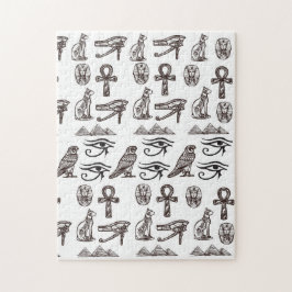 Tijdloze Egyptische Antieke Digitale Patronen Legpuzzel