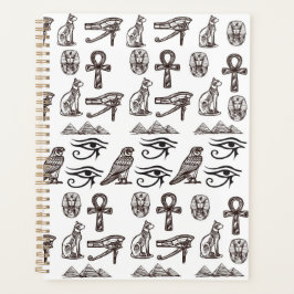 Tijdloze Egyptische Antieke Digitale Patronen Planner