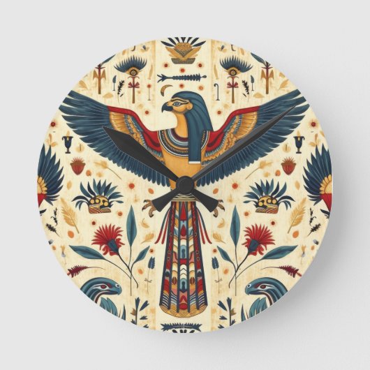 Tijdloze Egyptische wandklok met zand (Voorkant)