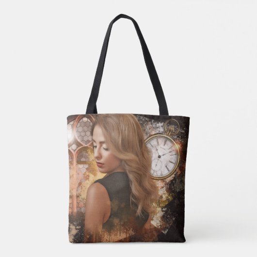 Tijdloze Elegance Art Canvas tas (Achterkant)