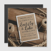 Tijdloze Elegance bruiloft uitnodiging (Voorkant / Achterkant)