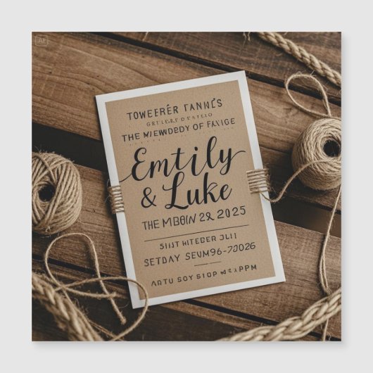 Tijdloze Elegance bruiloft uitnodiging (Voorkant)