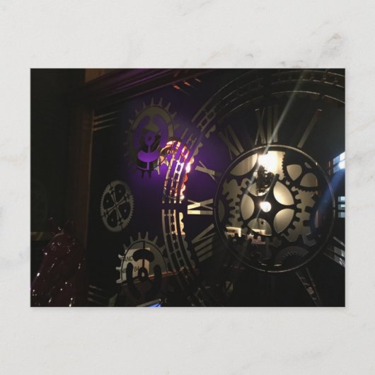 Tijdloze Elegance klok Briefkaart – Uniek Artistie (Voorkant)