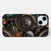 Tijdloze Elegance Steampunk Bloemenmechanica Case-Mate iPhone Case (Achterkant (horizontaal))