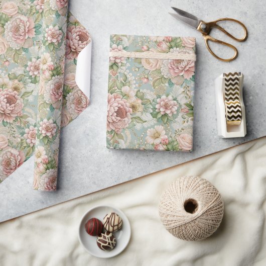 Tijdloze Elegante Bruidsdouche Cadeaupapier (Crafts)