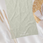 Tijdloze Elegante Olijfgroene Botanische Aangepast Theedoek<br><div class="desc">Deze stijlvolle schattige olijfgroene handdoek is perfect voor elk huis. De strakke lijnen,  eenvoudige kleuren en patronen zijn tijdloos en veelzijdig. Geef er een cadeau of krijg er een voor jezelf,  je verdient het!</div>