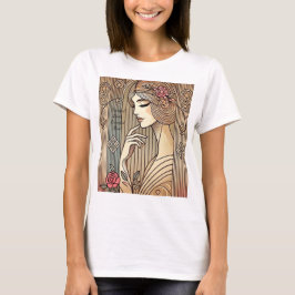 Tijdloze elegante sierlijke dame  Print T-shirt