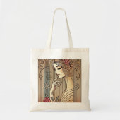Tijdloze elegante sierlijke dame  Print Tote Bag (Voorkant)