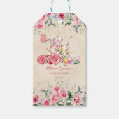 Tijdloze Elegante Theepartij Bruids Bruiloft Uitno Cadeaulabel (Voorkant)