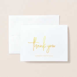 Tijdloze Elegante Trouw Dank Je Folie Kaarten