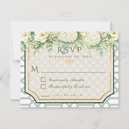 Tijdloze & Elegante Tuinfeest RSVP Kaartje