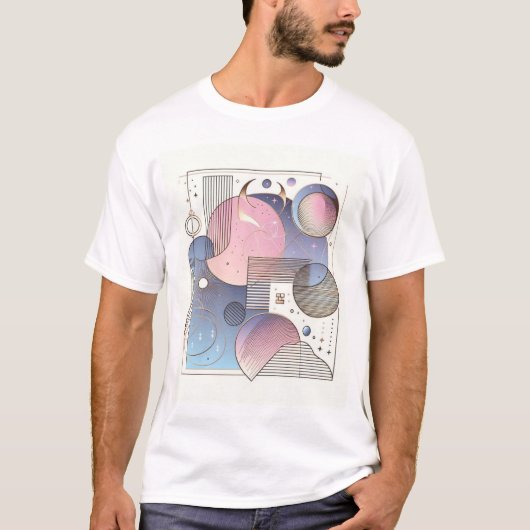 Tijdloze elegantie Abstract Design T-shirt (Voorkant)