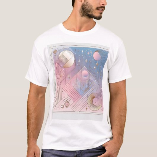 Tijdloze elegantie Abstract Design T-shirt (Voorkant)